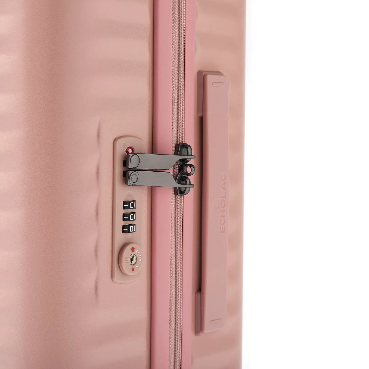 Echolac Celestra 54.5cm Hardcase Non-Expandable 4 Double Wheel Cabin Luggage Trolley Pink - PC183 20 WOE Pink