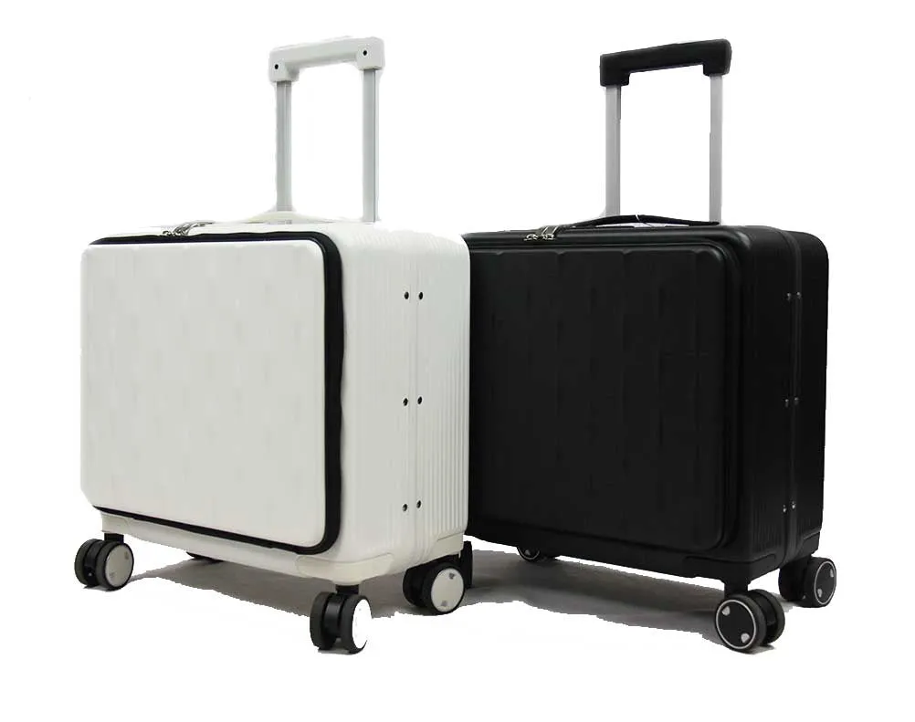 Executive Cabin Size Polycarbonate Laptop Trolley Case with 8 Spinner Wheels TSA Lock