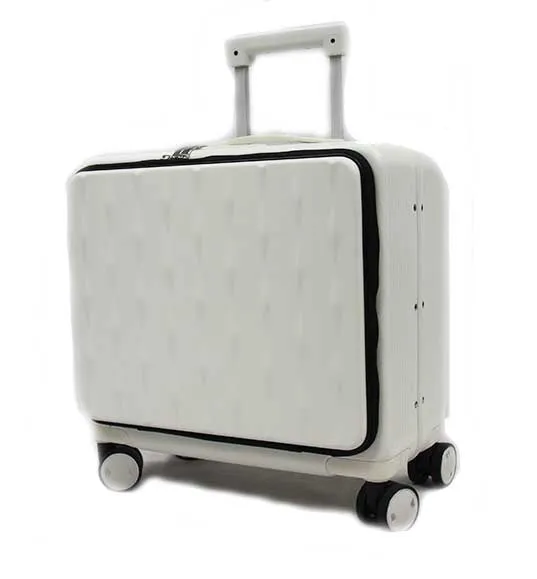 Executive Cabin Size Polycarbonate Laptop Trolley Case with 8 Spinner Wheels TSA Lock