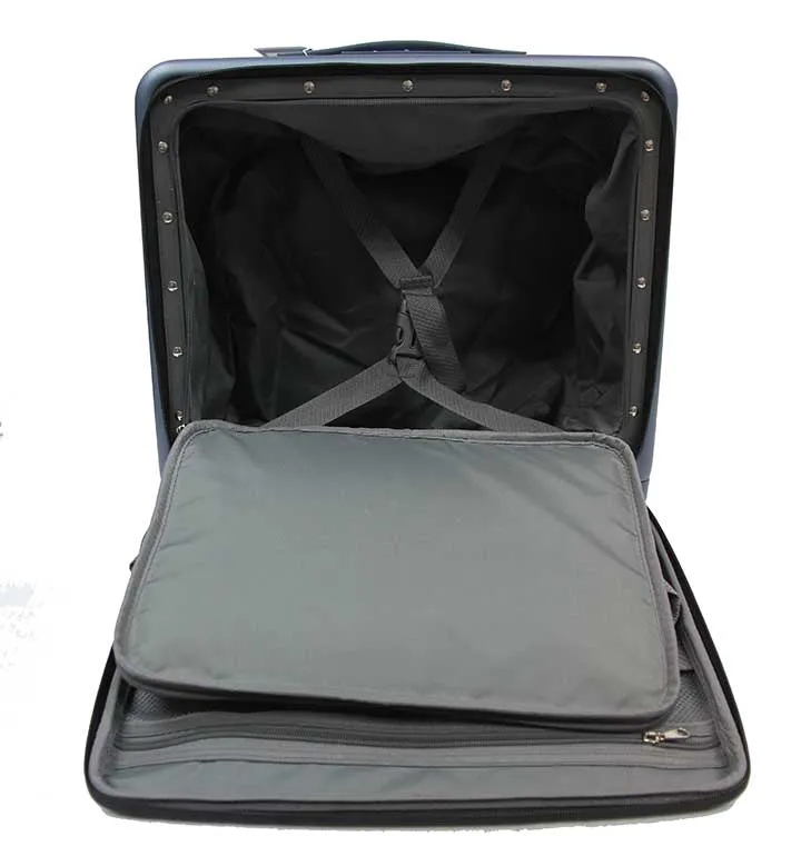 Executive Cabin Size Polycarbonate Laptop Trolley Case with 8 Spinner Wheels TSA Lock