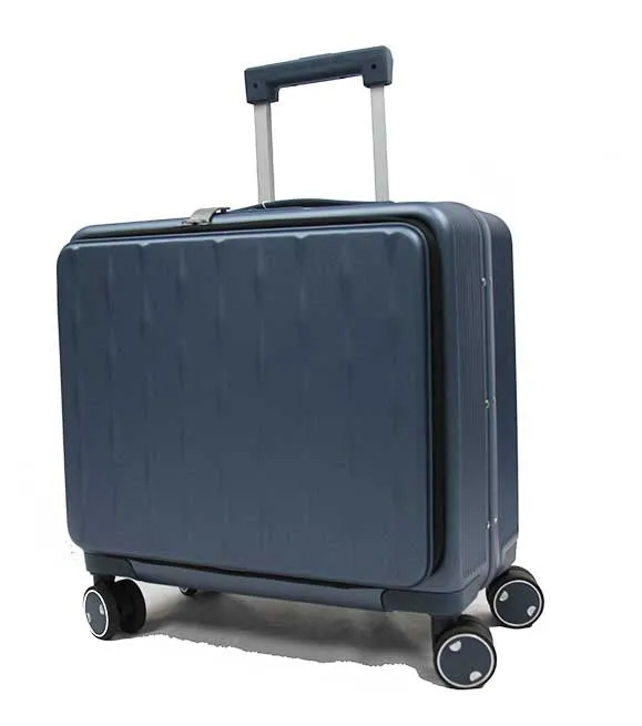 Executive Cabin Size Polycarbonate Laptop Trolley Case with 8 Spinner Wheels TSA Lock