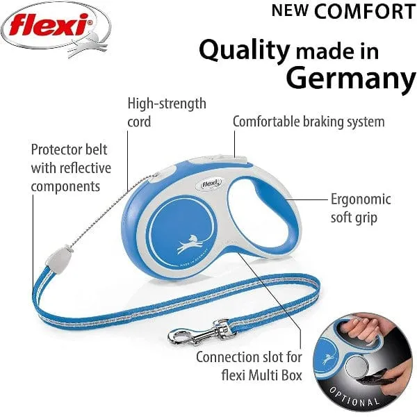 Flexi New Comfort Retractable Dog Cord Leash