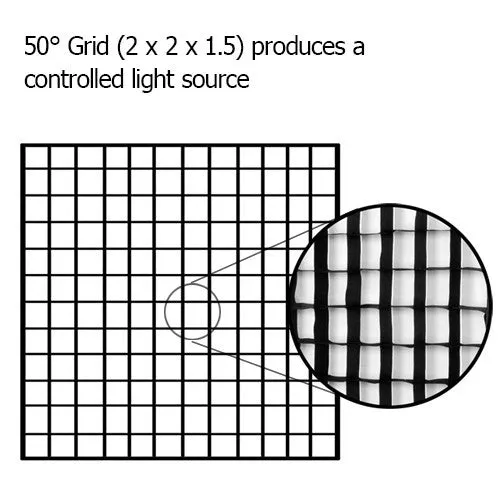 Fotodiox Pro Foldable Softbox PLUS Grid (Eggcrate) with Novatron Speedring for Novatron FC-Series, M-Series, and Compatible Strobes