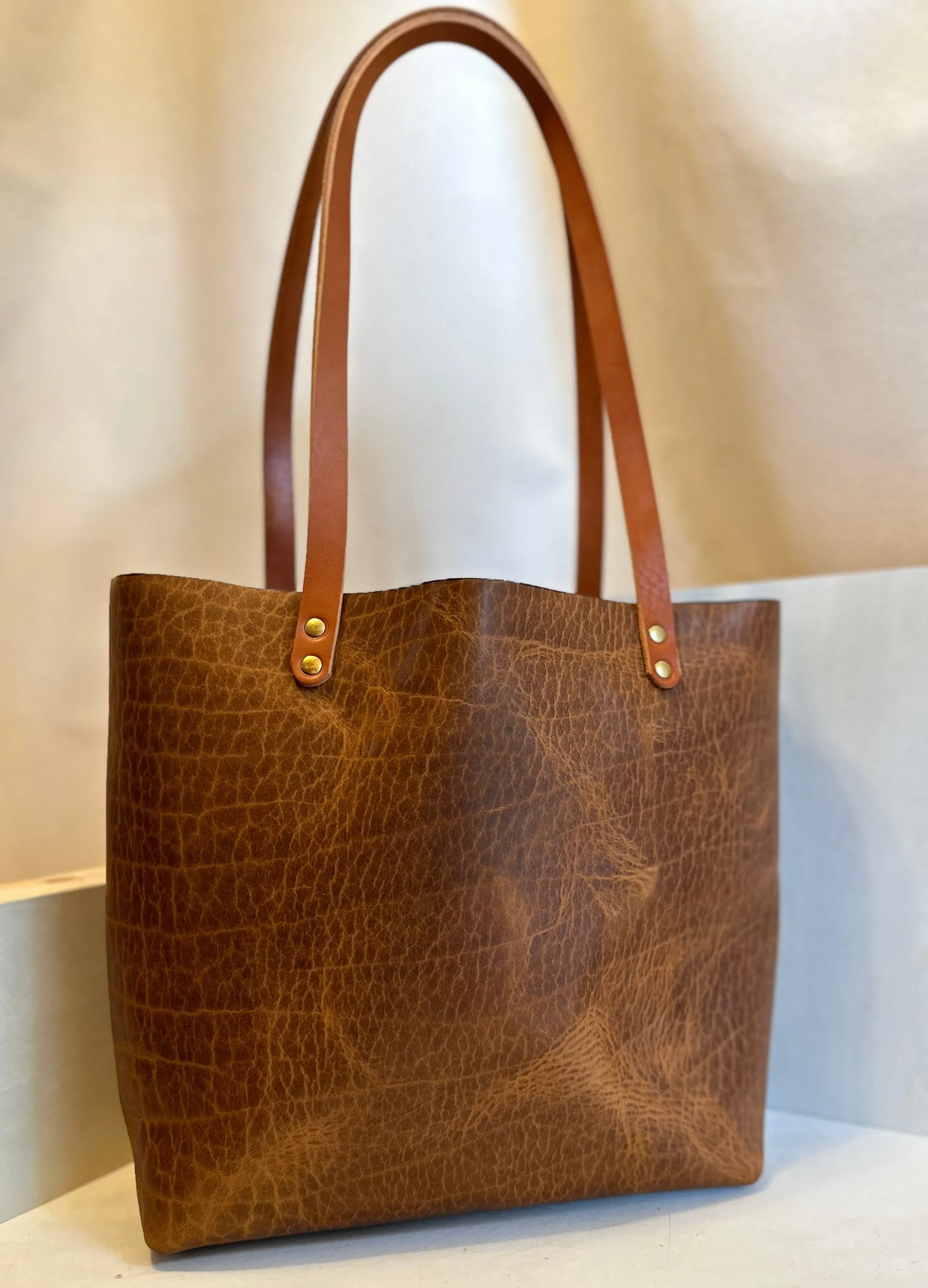 Glazed Bison EDC Leather Tote