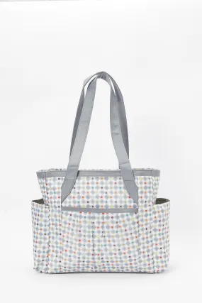 Grey Printed Diaper Bag