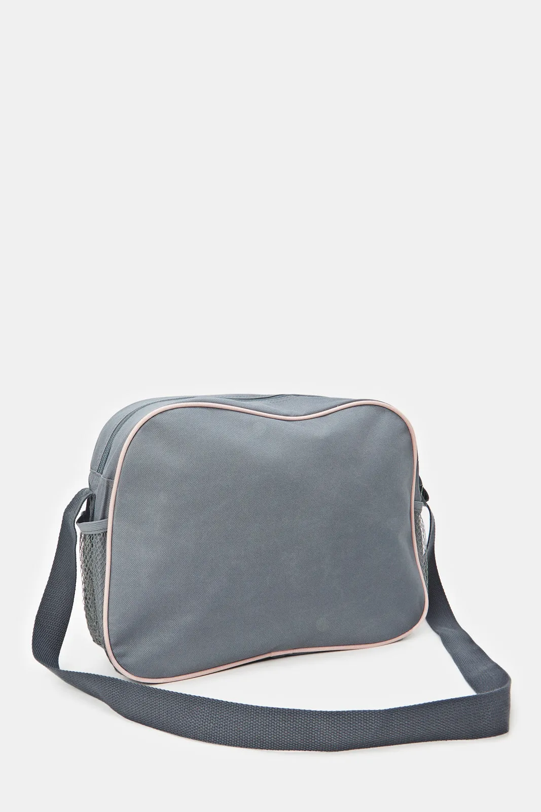 Grey Unicorn Print Diaper Bag