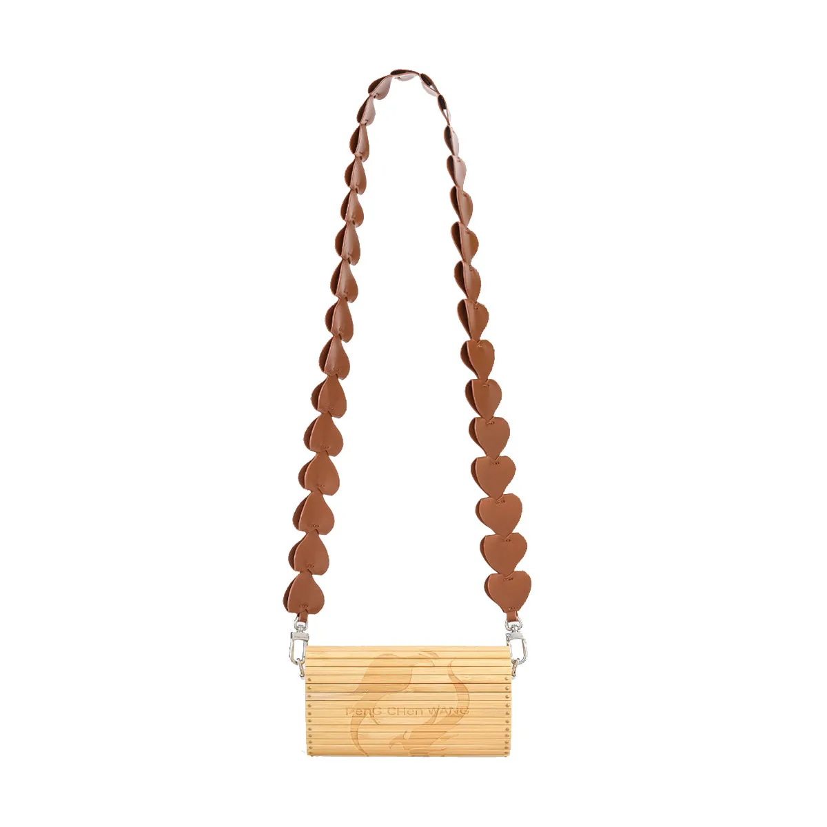 Heart Bamboo Bag 'Brown'