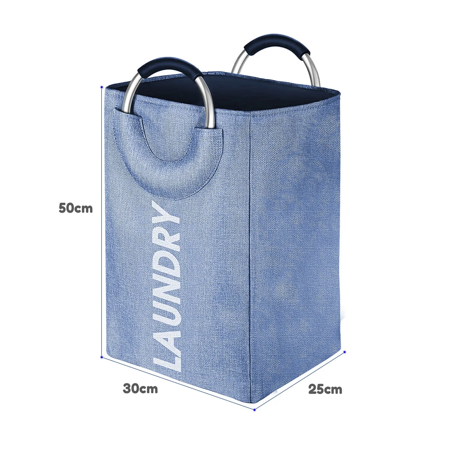 Heavy Duty Handles Collapsible Laundry Bag - Durable Oxford Fabric, Large Capacity, Easy Storage - Ideal for Home & Travel