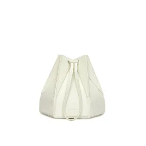 Hex Bucket Crossbody Bag - White