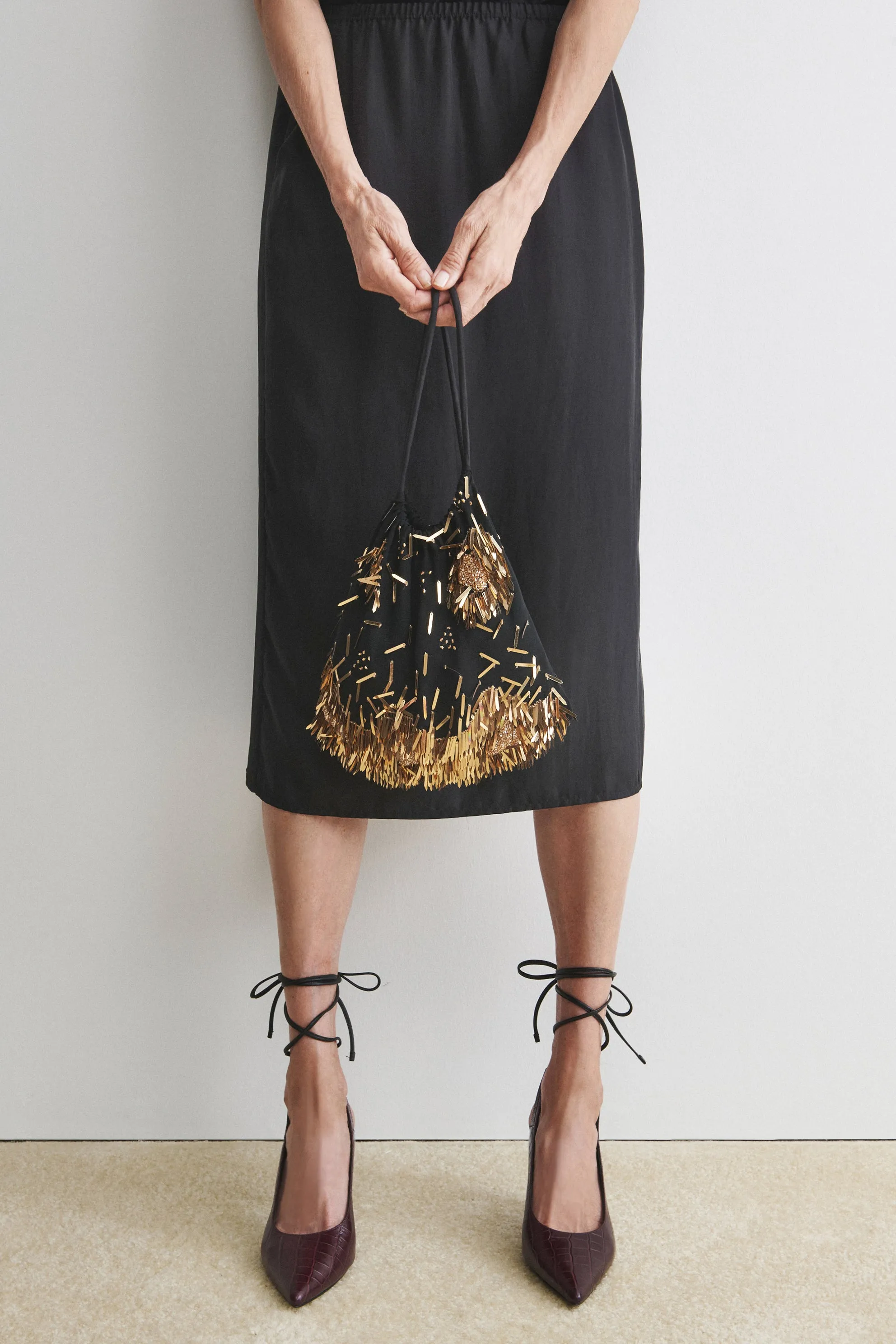 Hibiscus Fringe Bag