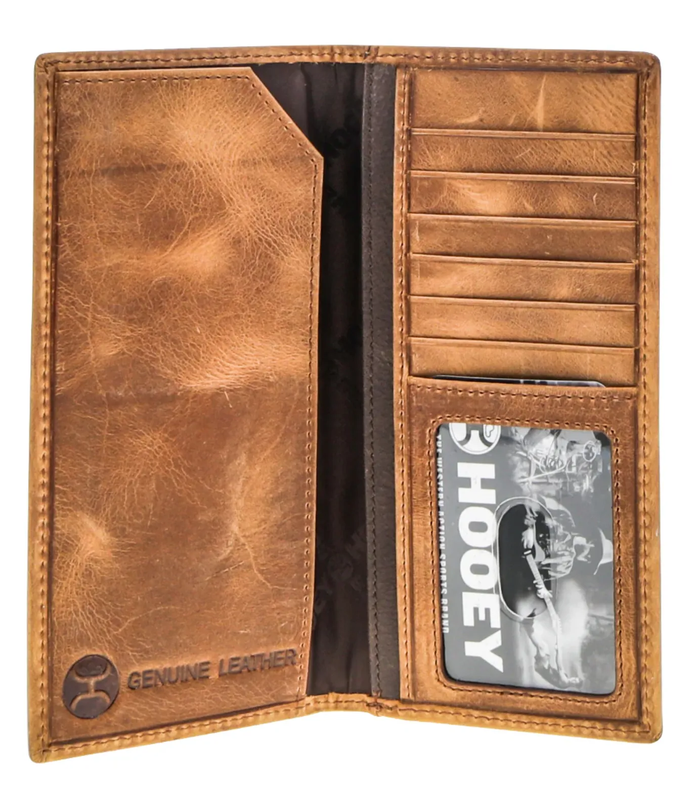 Hooey "Liberty Roper" Embossed Tan Leather Rodeo Wallet HW028-TN