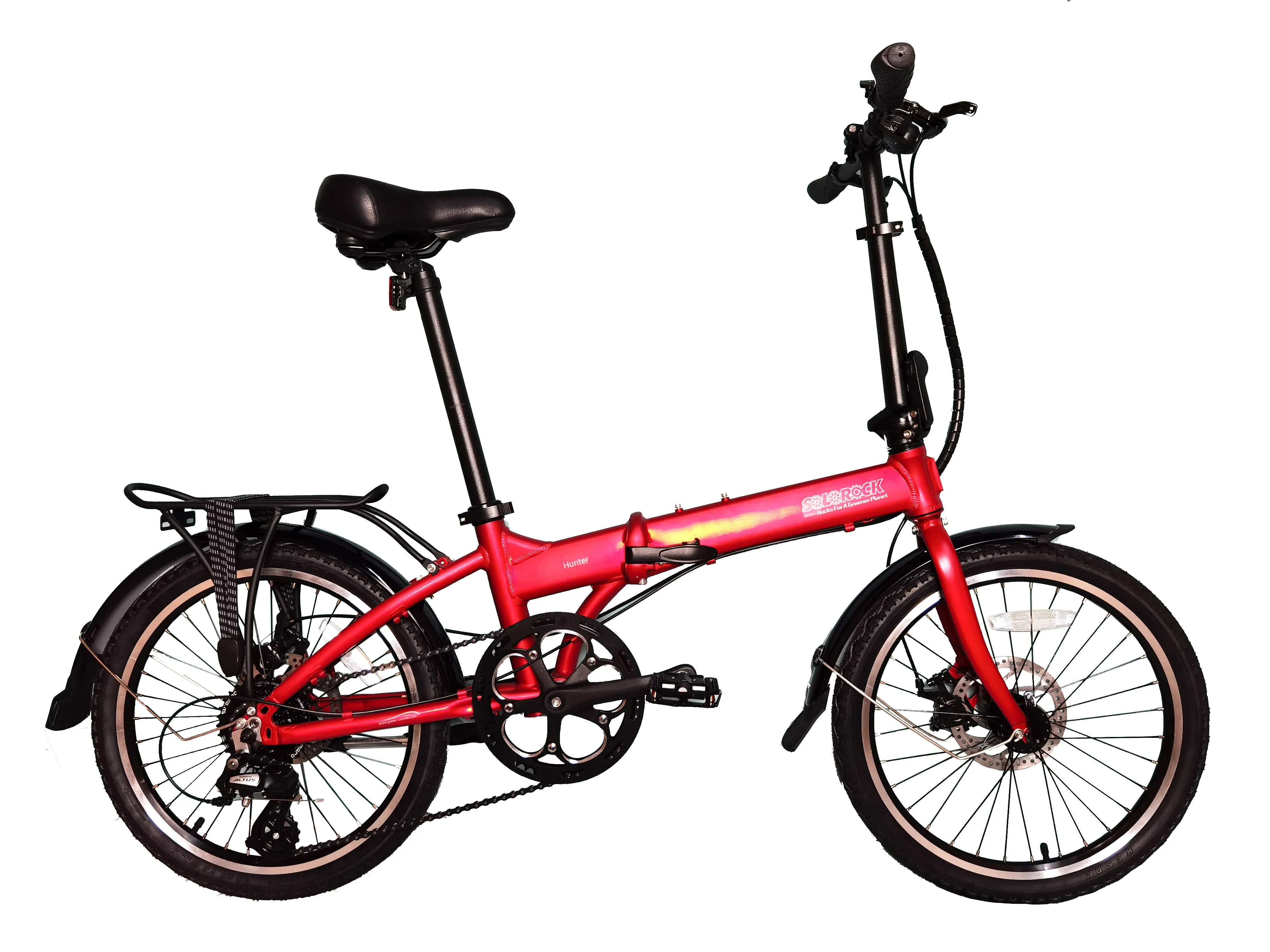 Hunter - SOLOROCK 20" 8 Speed Aluminum Folding Bike