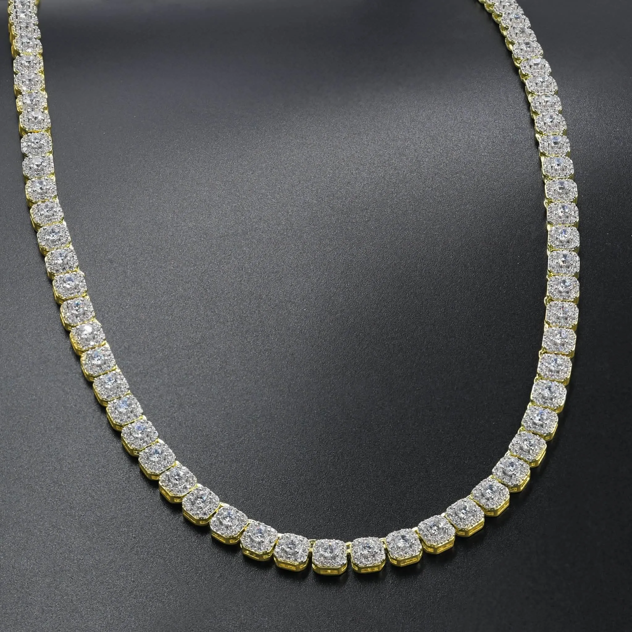 ICECUBE 5 MM Square Tennis Chain - Luxurious Elegance Redefined