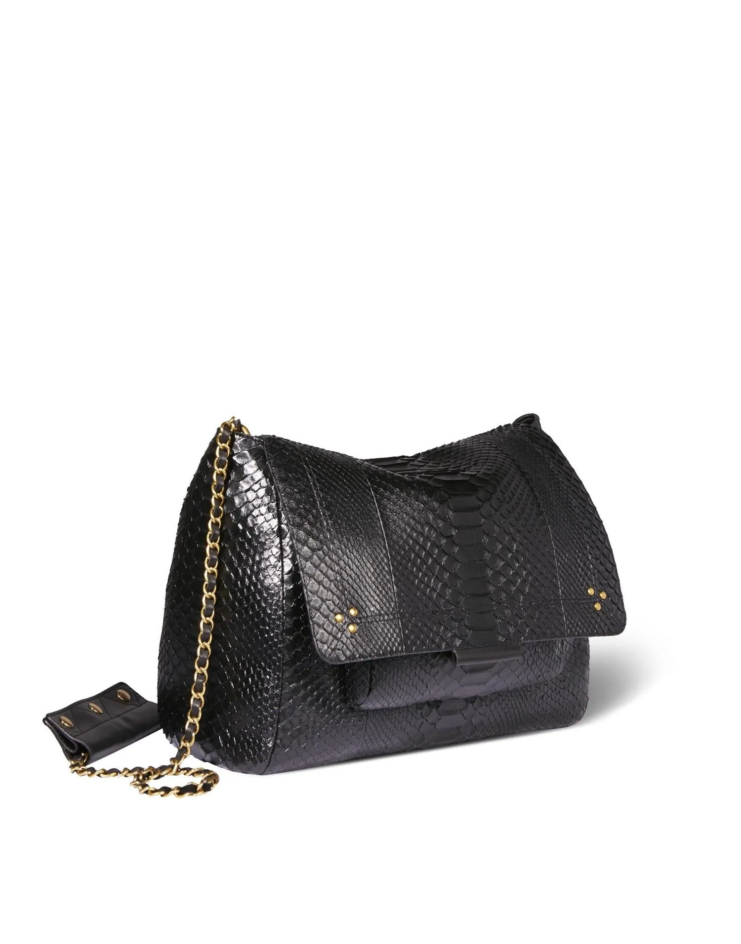 JEROME DREYFUSS - Lulu XL Python - Noir