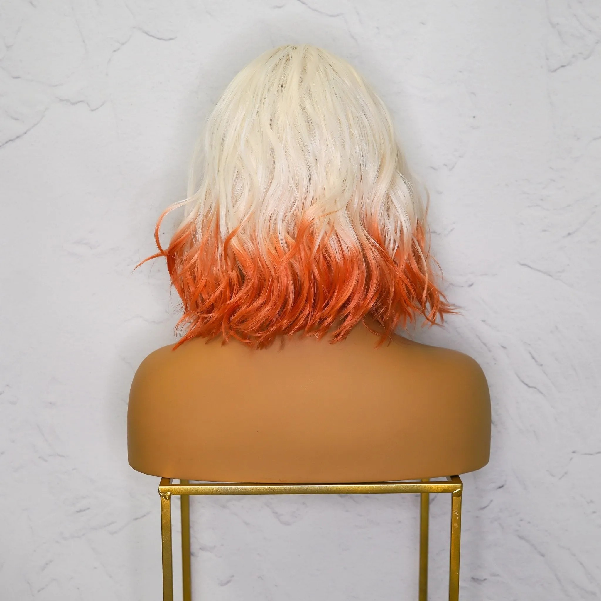 JORDAN Ombre Orange Bob Fringe Wig