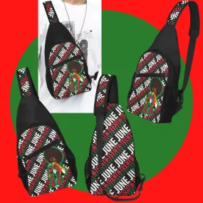 JUNETEENTH PRINT CHEST BAG