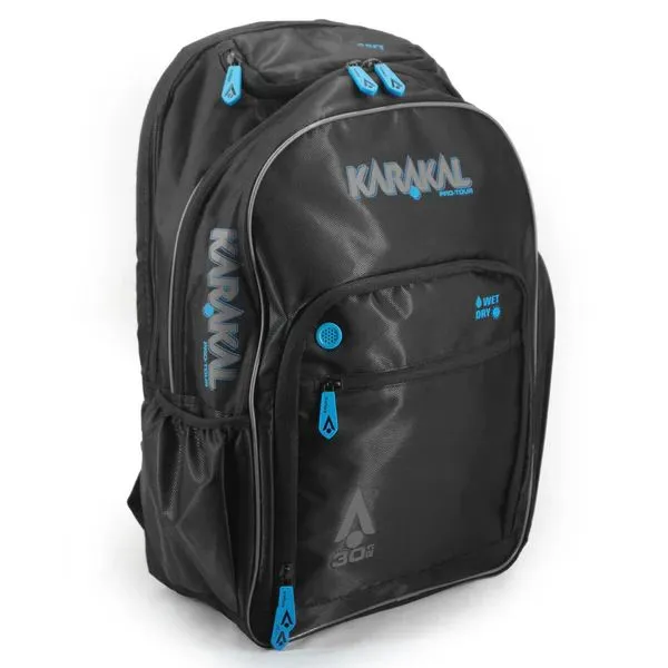 Karakal Pro Tour 30 2.1 Secure Zip Trave Friendly Backpack