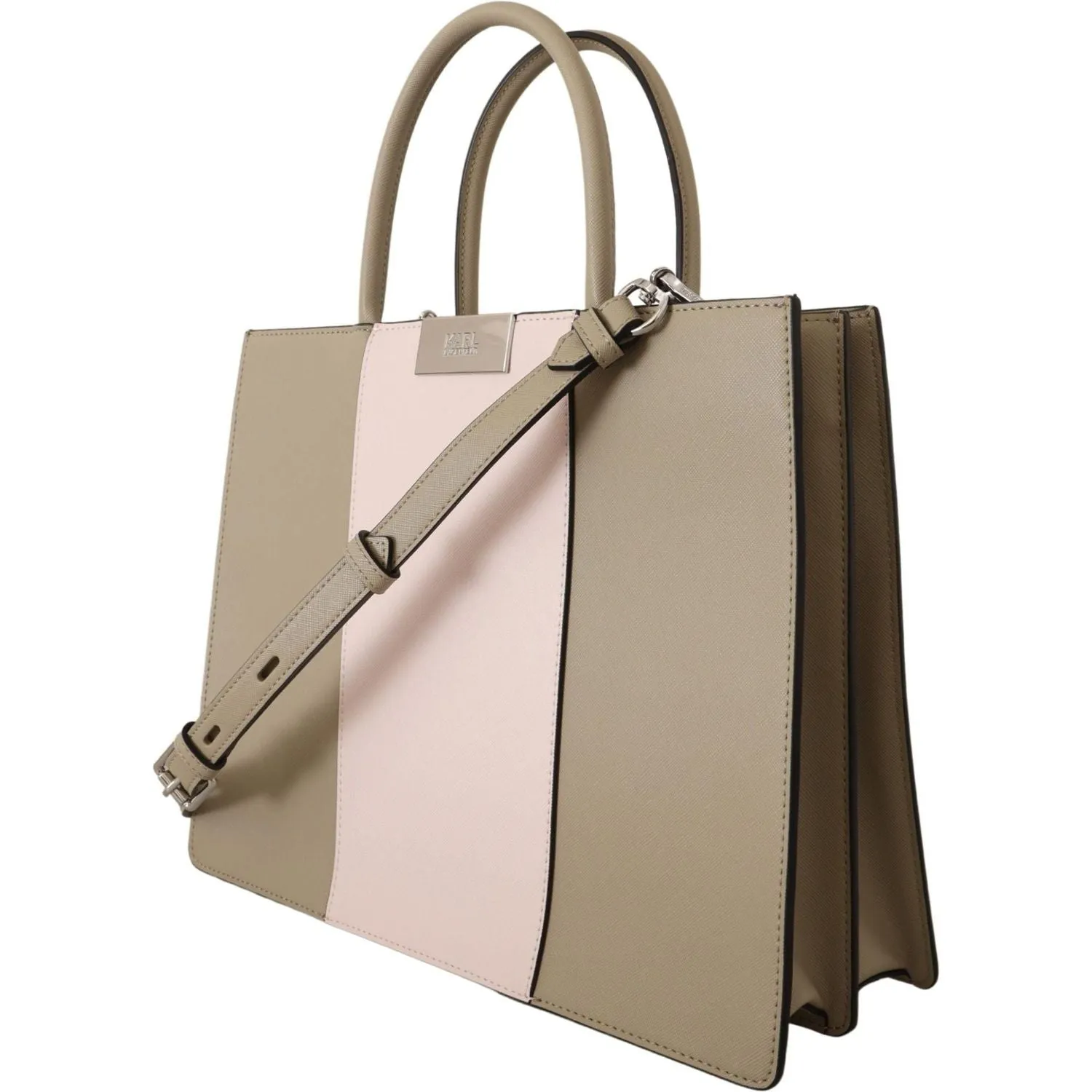 Karl Lagerfeld Elegant Sage Green Tote Shoulder Bag