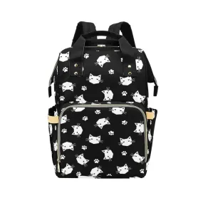 Kitty Whiskers Multifunctional Diaper Backpack Bag