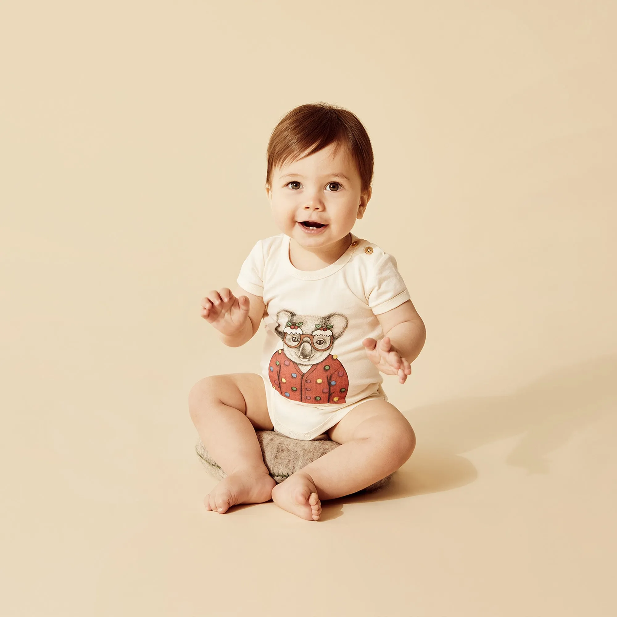 Koala Organic Christmas Bodysuit