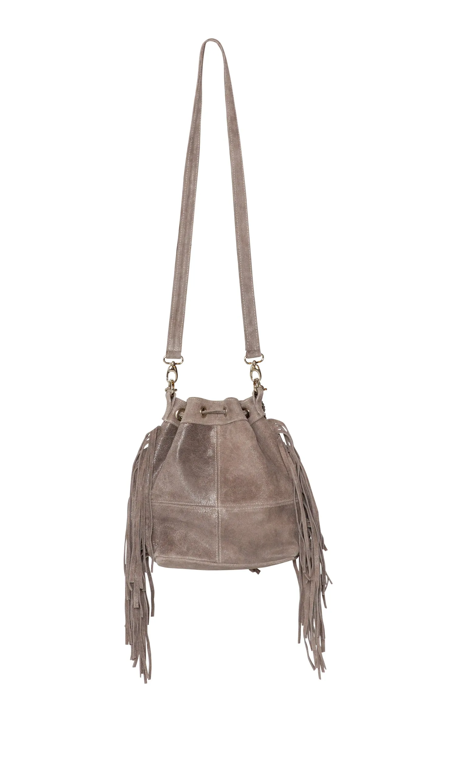 Laggo Mini Barcelona Bucket Bag with Fringe