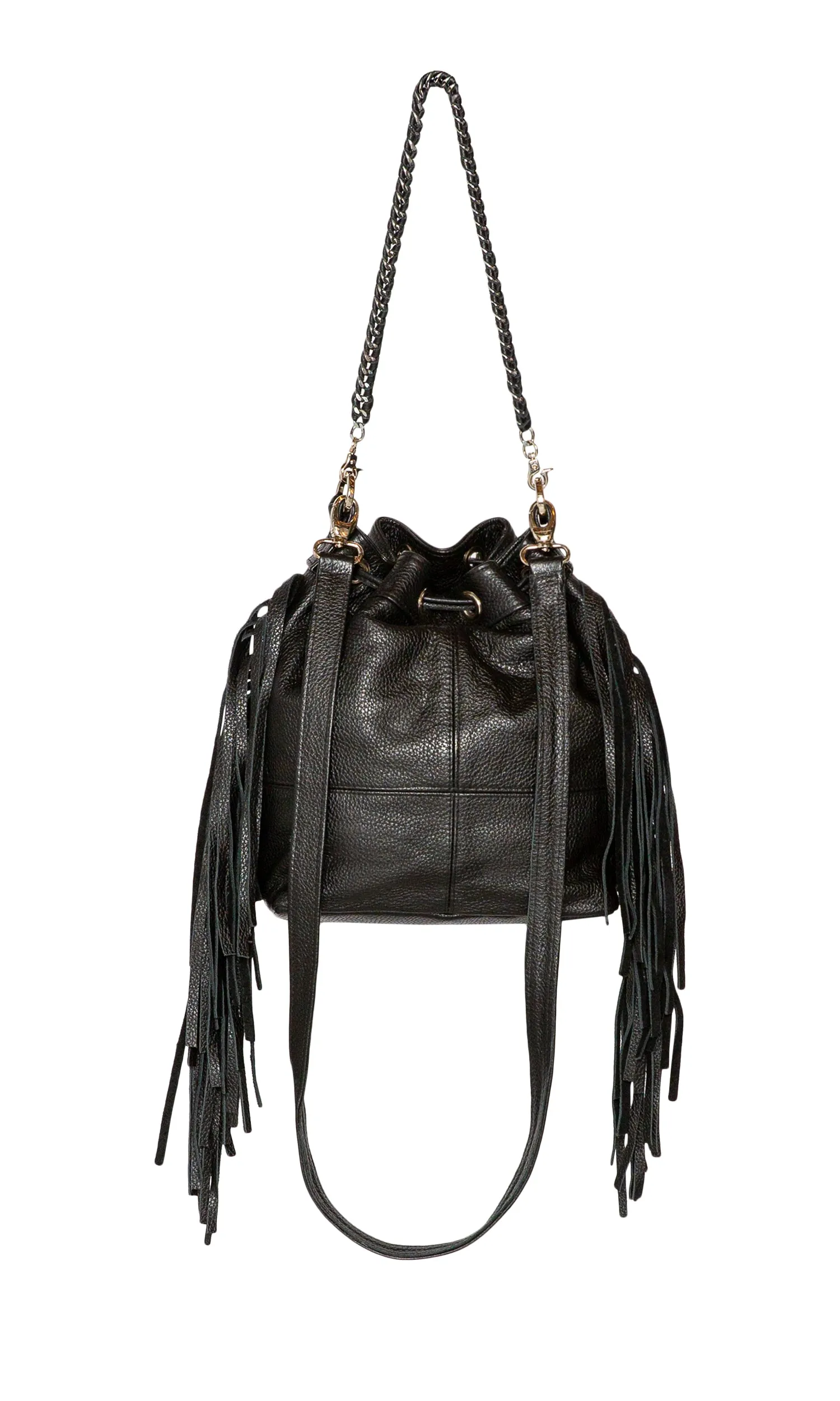 Laggo Mini Barcelona Bucket Bag with Fringe