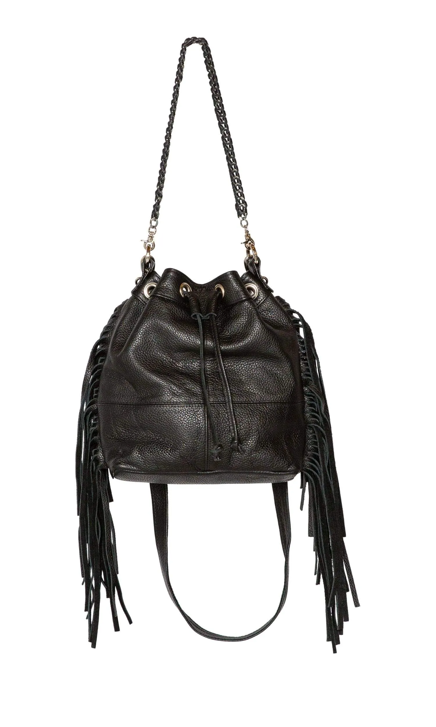 Laggo Mini Barcelona Bucket Bag with Fringe