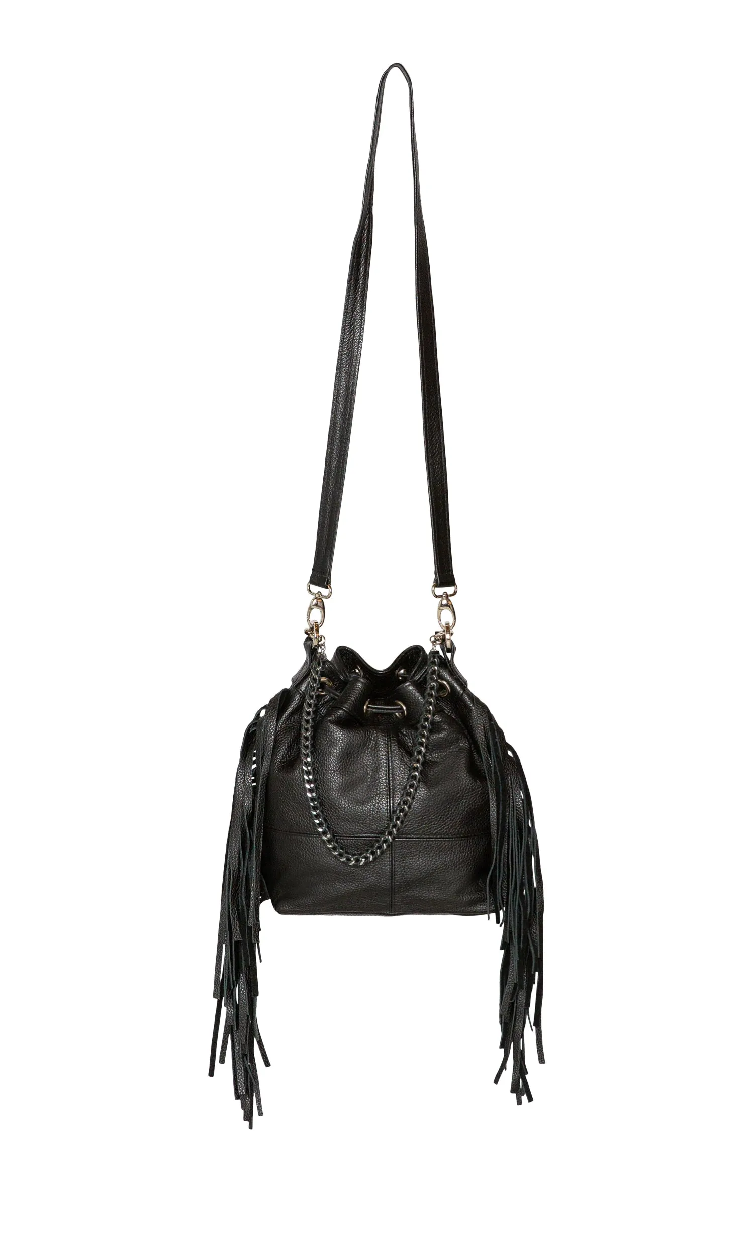 Laggo Mini Barcelona Bucket Bag with Fringe