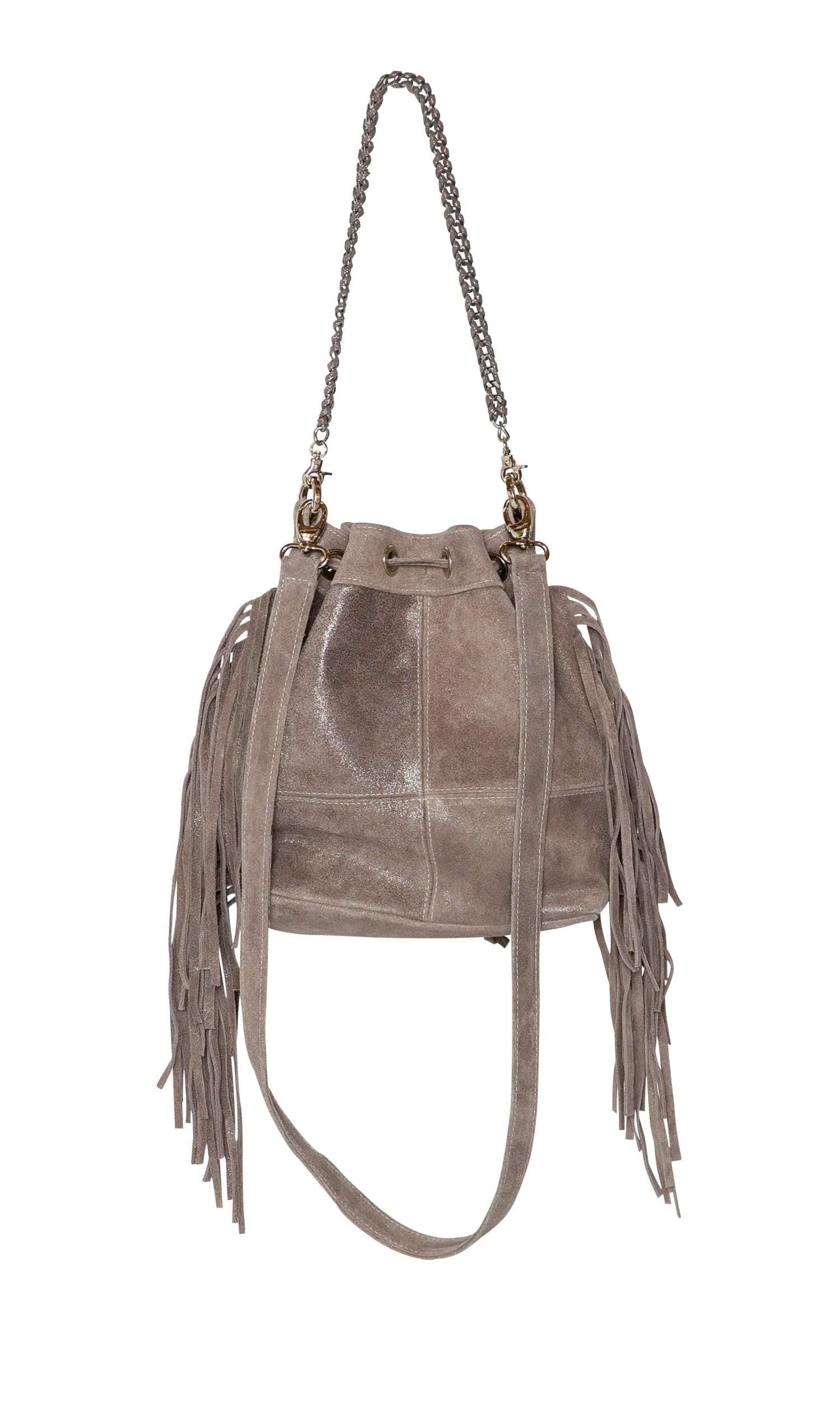 Laggo Mini Barcelona Bucket Bag with Fringe