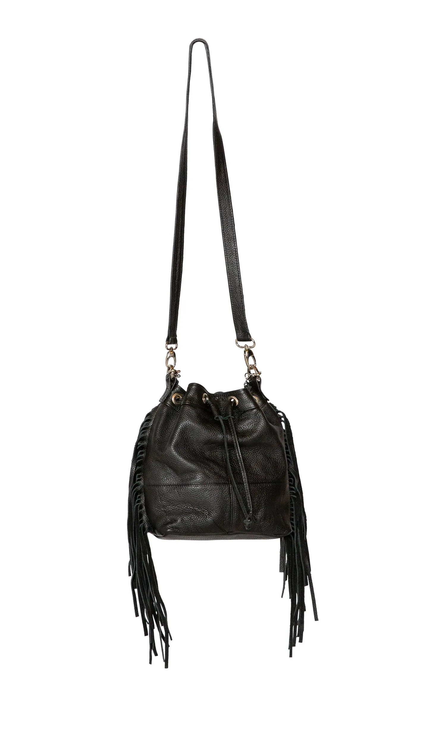 Laggo Mini Barcelona Bucket Bag with Fringe