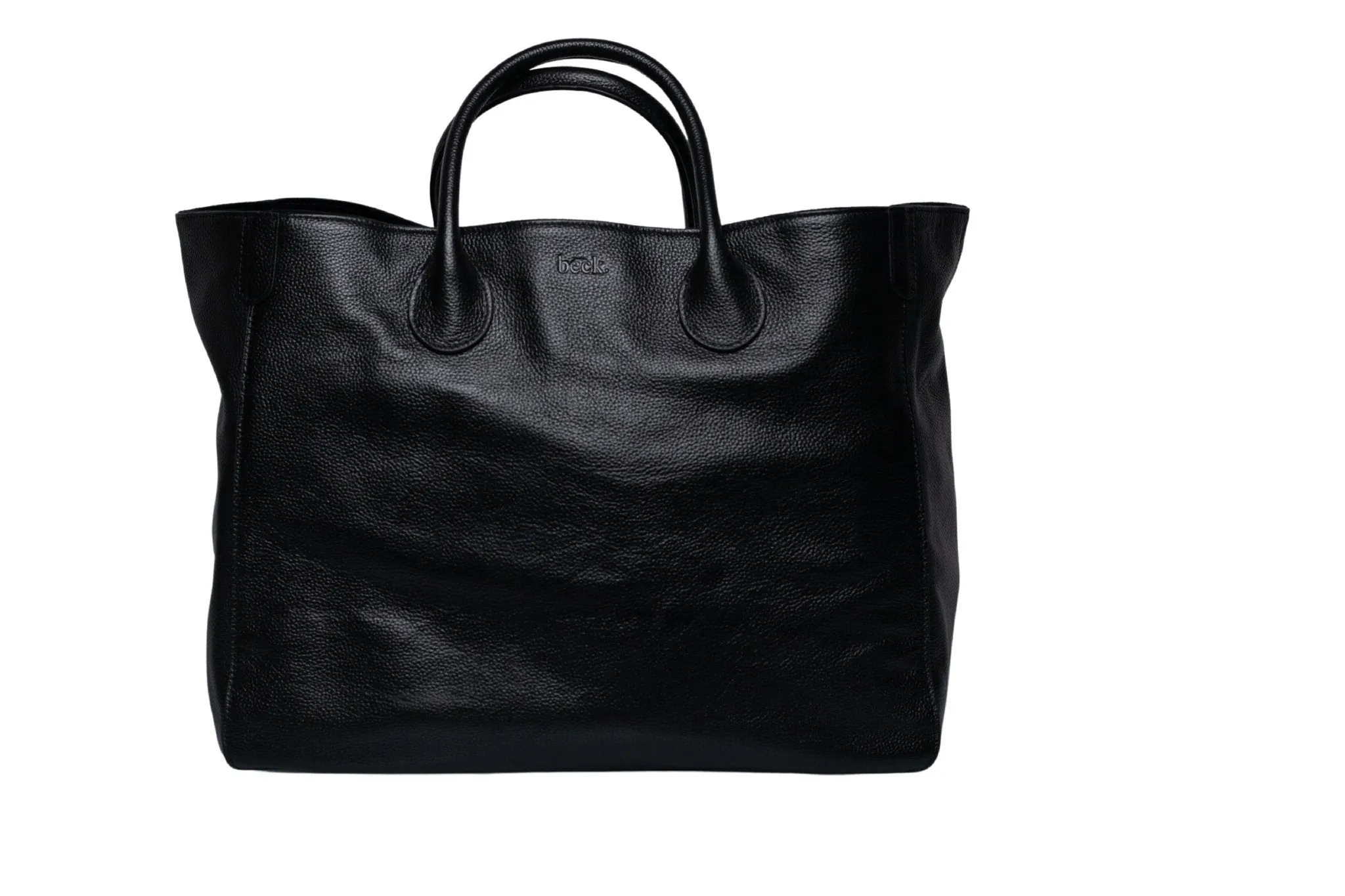 Large Classic Leather Beck Bag