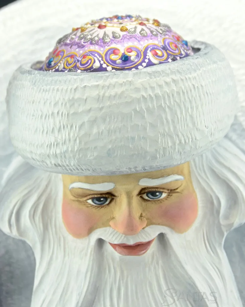 Large Lavender Elegant Russian Santa