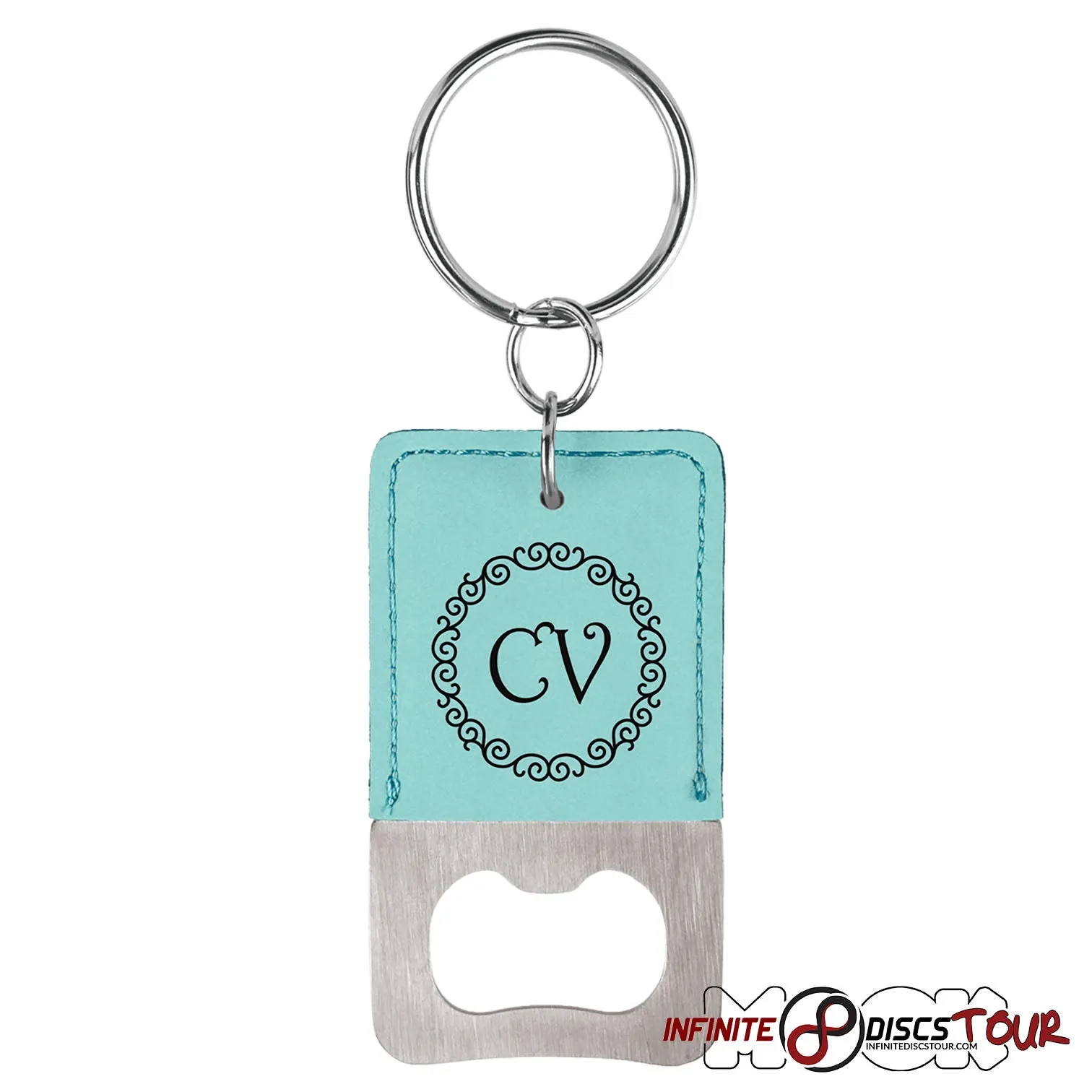 Leather Bottle Opener Bag Tag