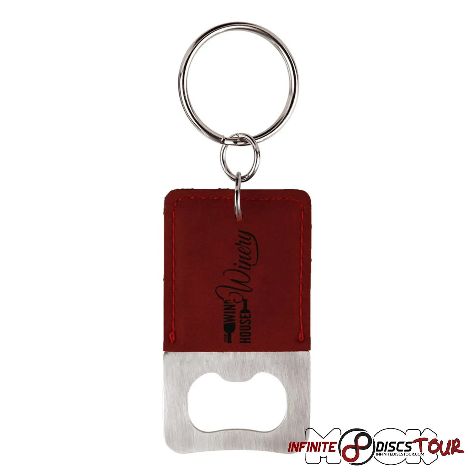 Leather Bottle Opener Bag Tag