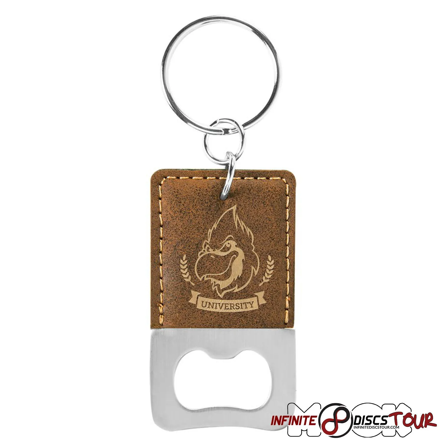 Leather Bottle Opener Bag Tag