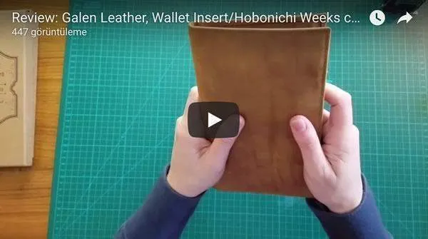 Leather Hobonichi Weeks Mega Cover - Purple