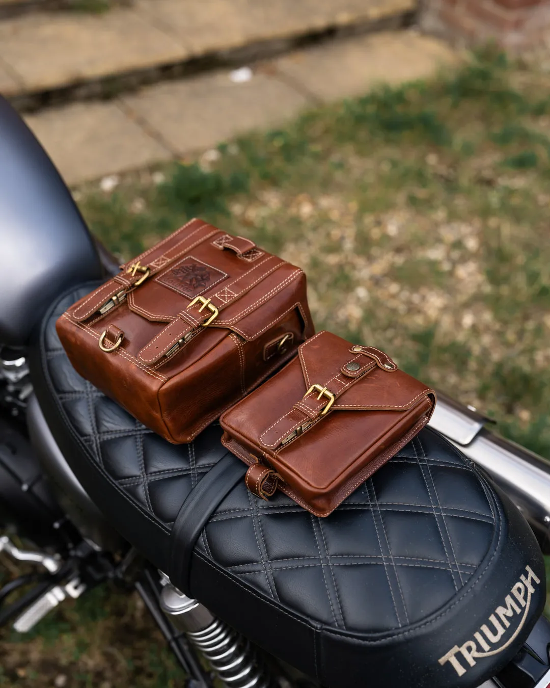 Leather Tank Bag - Large