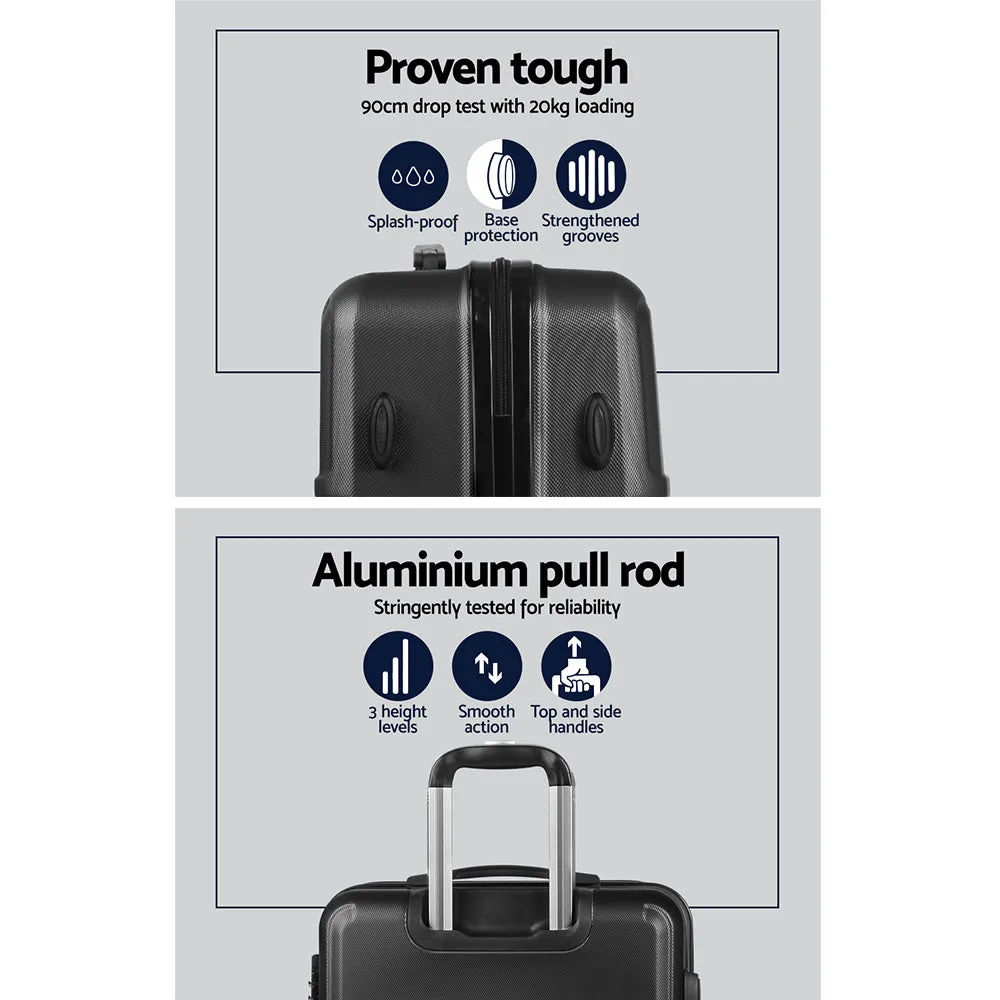 Lightweight 2pc TSA Lock Luggage Set, 360° Spinner - Wanderlite