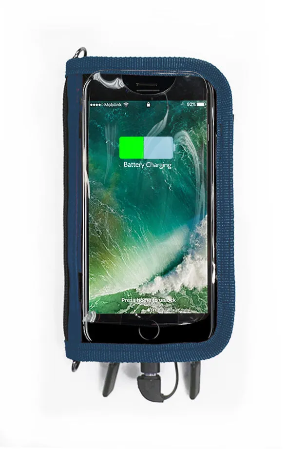 <A 000a001z7> Fungolia Smartphone Charging Pouch  (Navy)