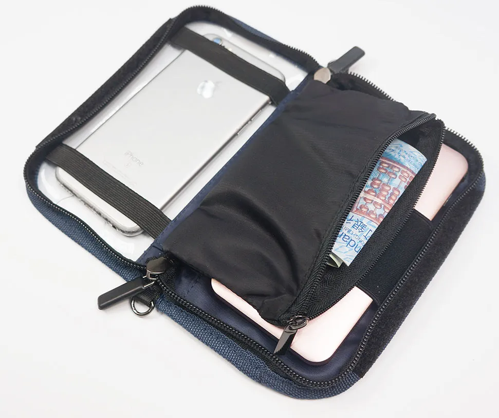 <A 000a001z7> Fungolia Smartphone Charging Pouch  (Navy)