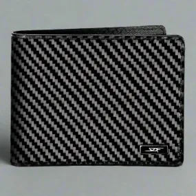 Luxurious Carbon Fiber Bi-Fold Wallet - Sleek, Durable, Minimalist