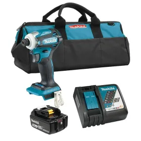 Makita DTD172RTX1 -  18V LXT Brushless Cordless 1/4" Impact Driver w/ XPT (5.0 Ah Kit)