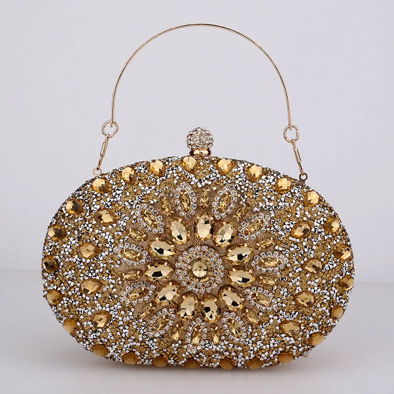 Meghan Diamond Encrusted Clutch Bag