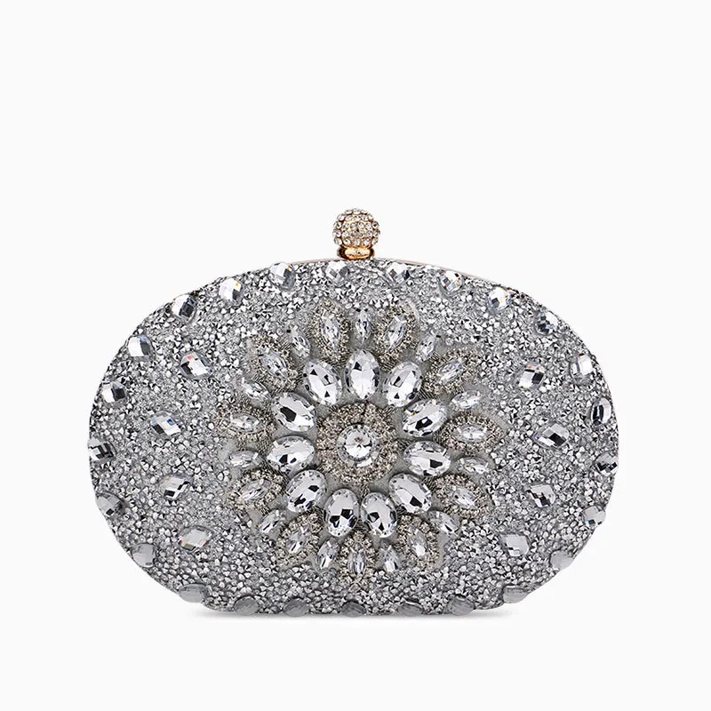 Meghan Diamond Encrusted Clutch Bag