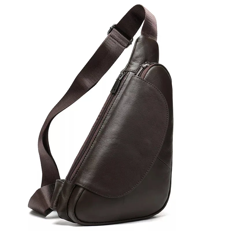 Men's Leather Sling Bag