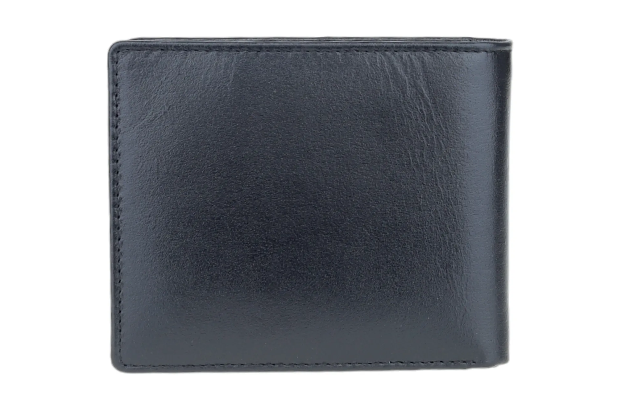 MENS LEATHER WALLET WITH KEY RING COMBO 94924 (Black)