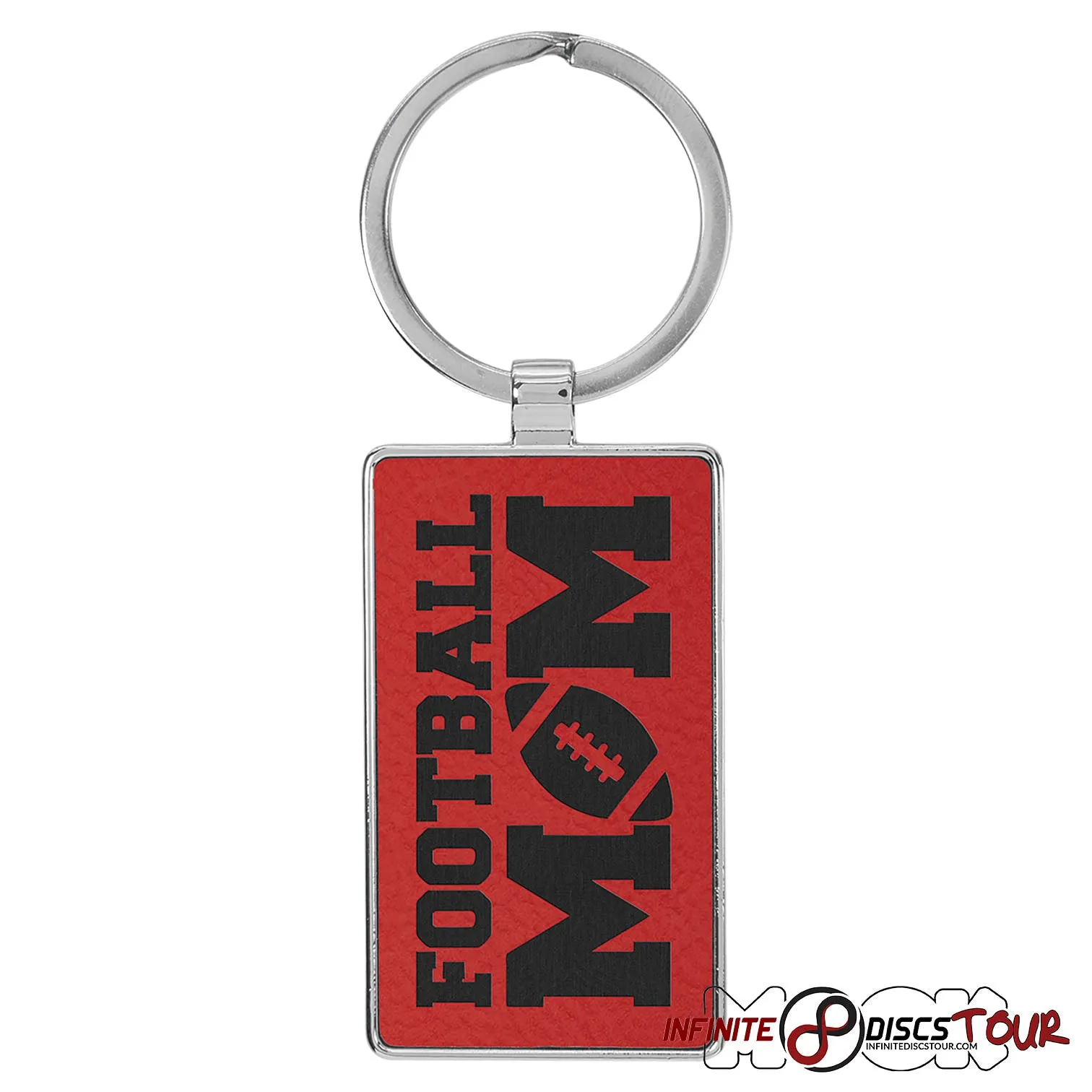 Metal Frame Leather Bag Tag