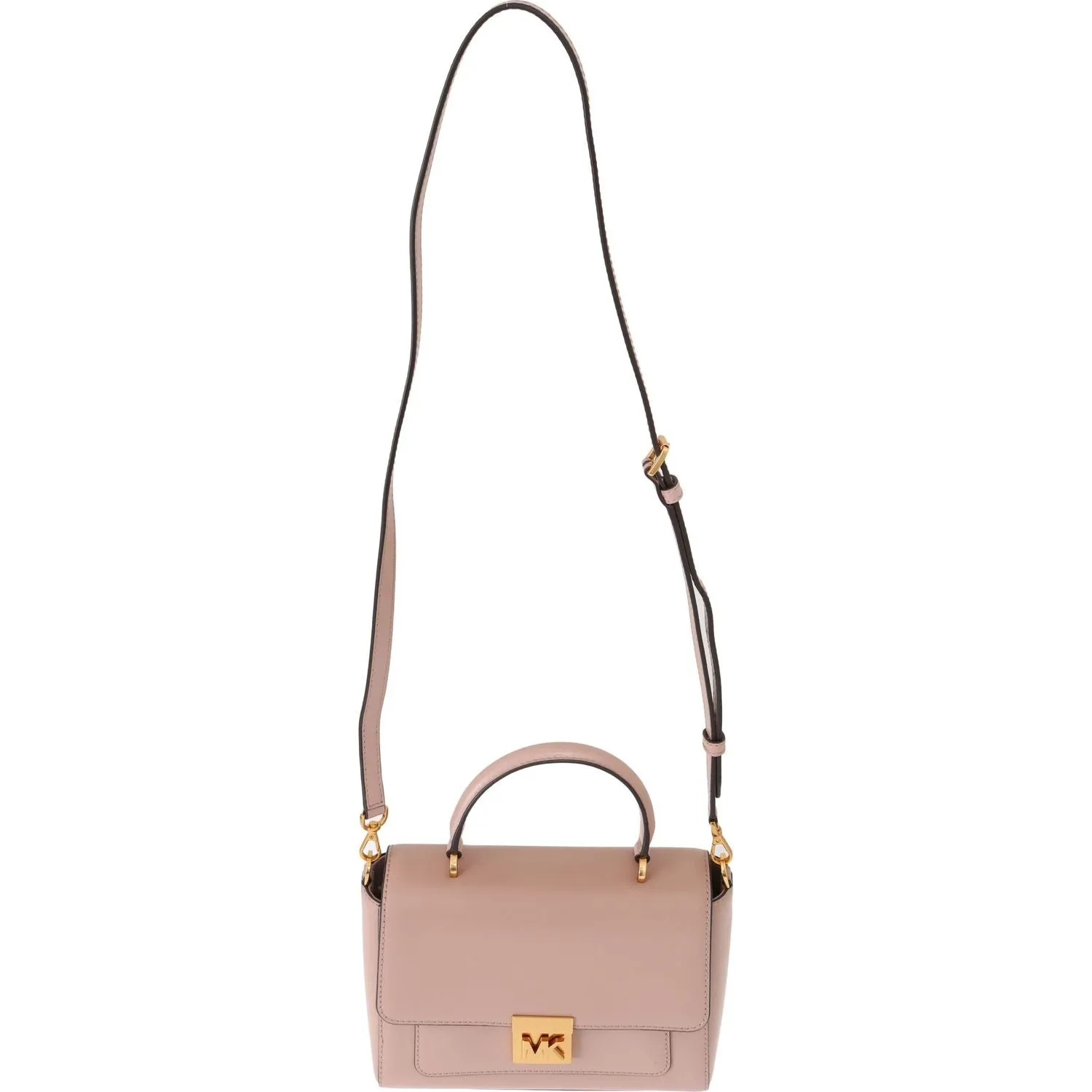 Michael Kors Elegant Pink Leather Mindy Shoulder Bag