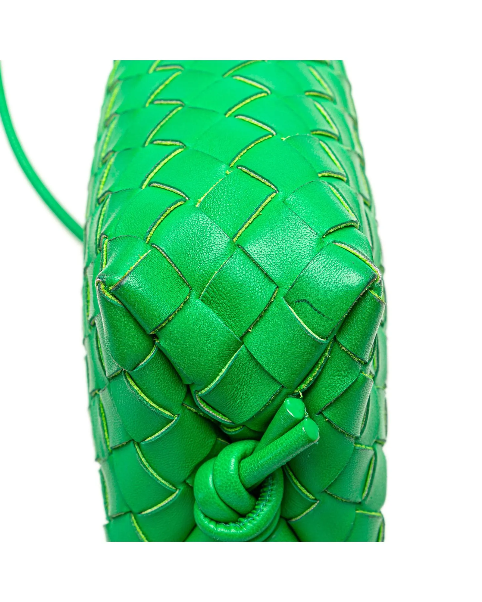 Mini Nappa Intrecciato Woven Leather Crossbody Bag