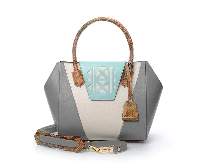 Mint & Grey Ashley Tote